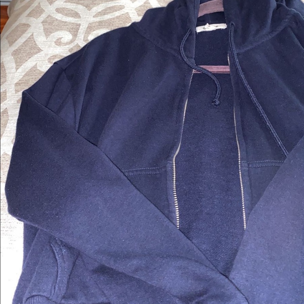 Blue zipper hoodie